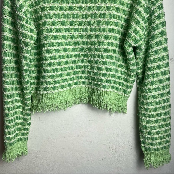 ZARA Frayed Crop Sweater - Picture 11 of 14